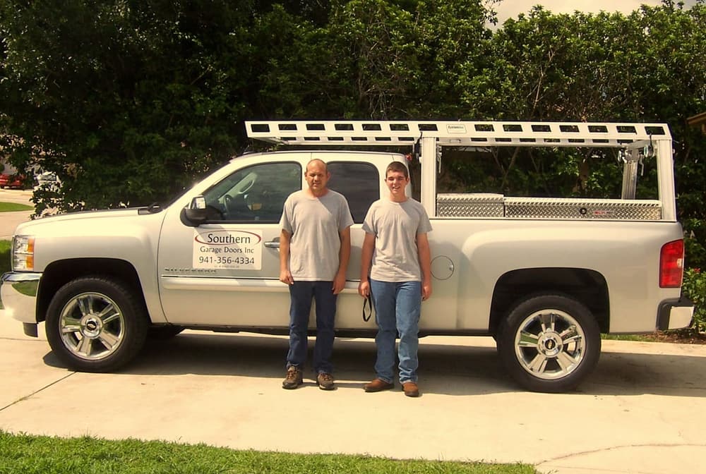 Matthew Knepp's first Southern Garage Doors Inc service truck, Sarasota County, 2013